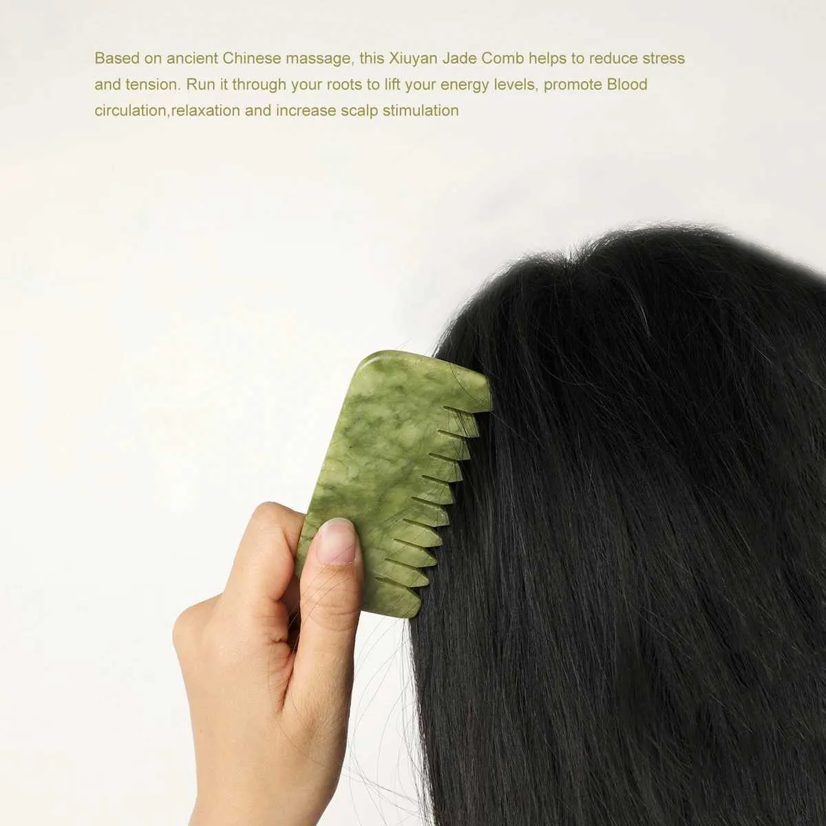 Antler Head Meridian Massager Massage Comb Grasping Therapy Massage...