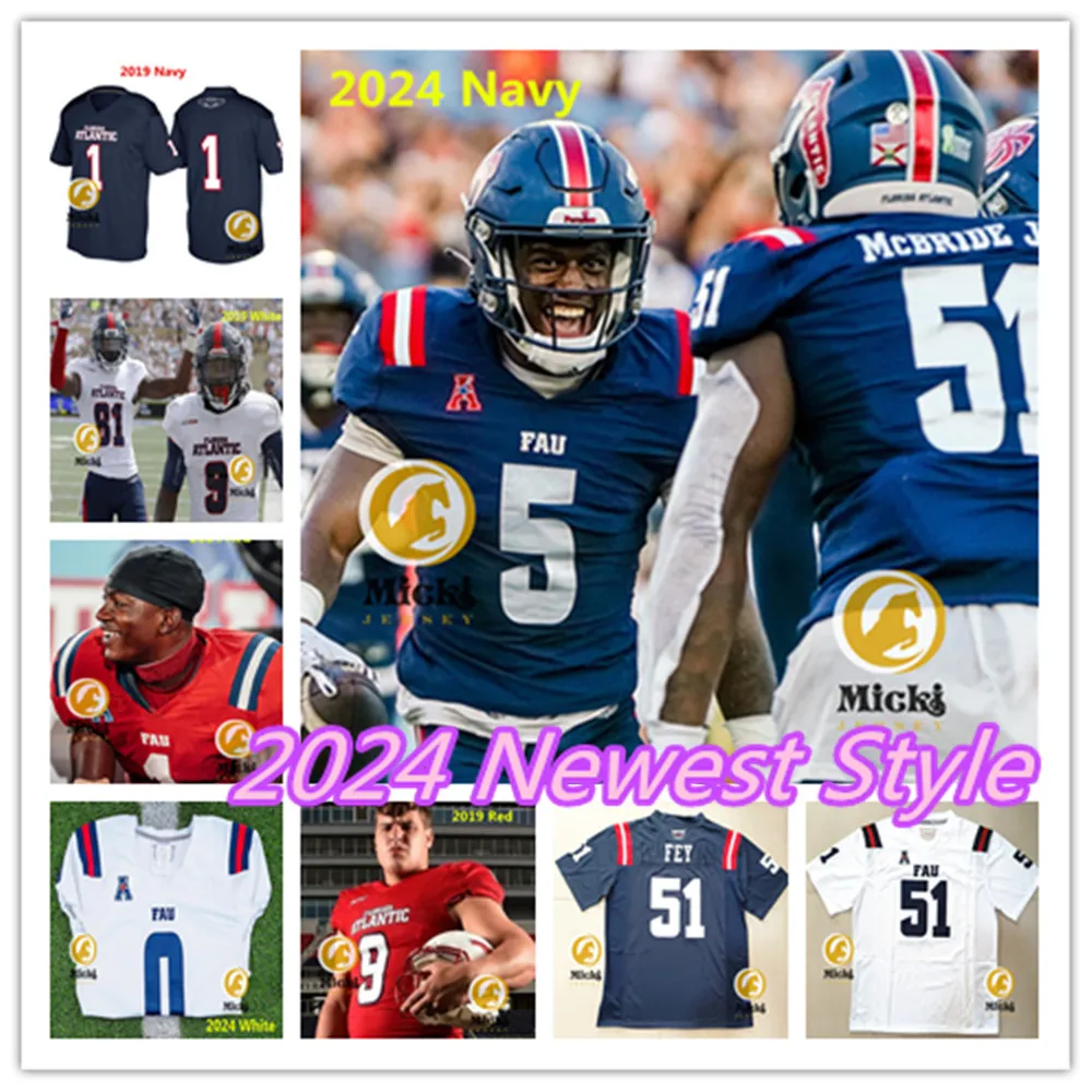 Premium Fan Football Jersey Showcase Your Team Spirit! FAU Football  Jersey Available, Shop Now!
