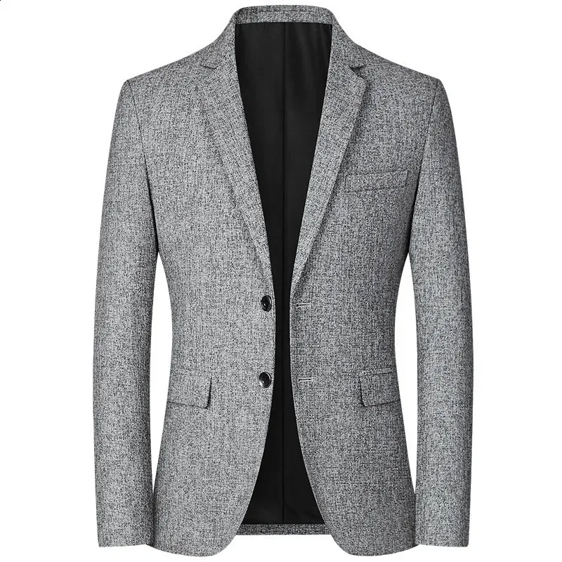 Veste Costume Homme Slim Fit | Bureau Décontracté | Printemps Automne | Gris Taille M
