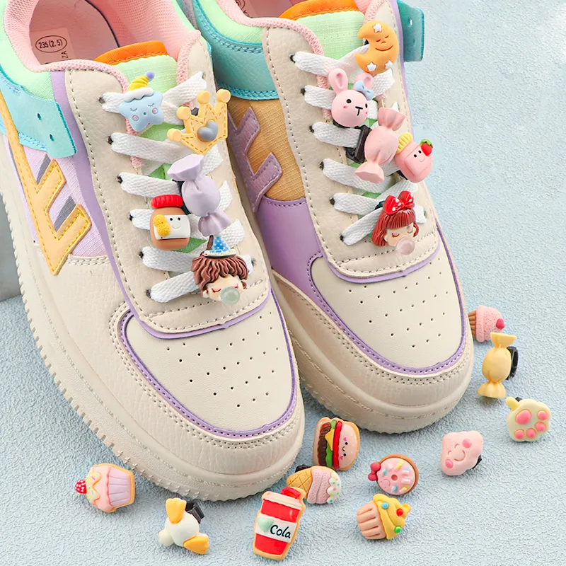 Shoelace Charms Cute Candy Shoe Decorations: Fun Ornament Clips