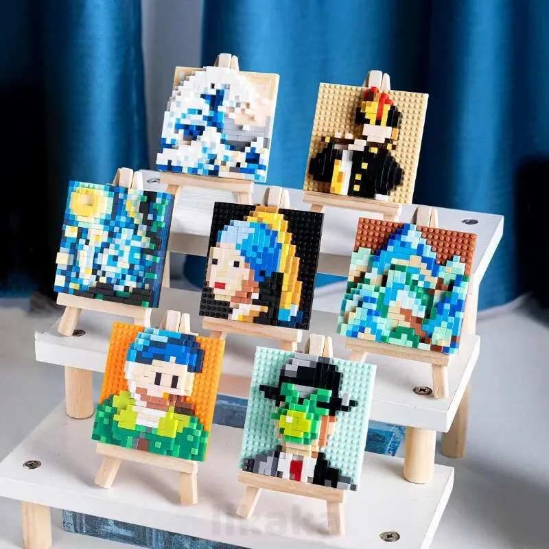3D Pixel Art Building Set: Famous Paintings Sky Drawing Project  Creative DIY Toys! Best Seller