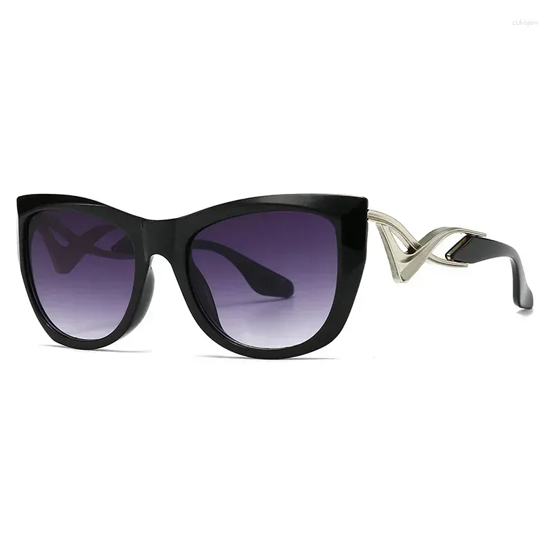 Cat Eye Sunglasses UV400 Protection Trendy Large Frame with Case AVAWAY Cat-Eye Sunglasses Womens Polarized UV Protection  main image 4