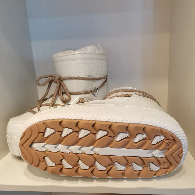 Botas Mujer 2022 Neue Schneestiefel Damen Winter Warme Schuhe Skifahren Space Boots Runde Zehen Plateau Knöchel Schneestiefel_voghion.com