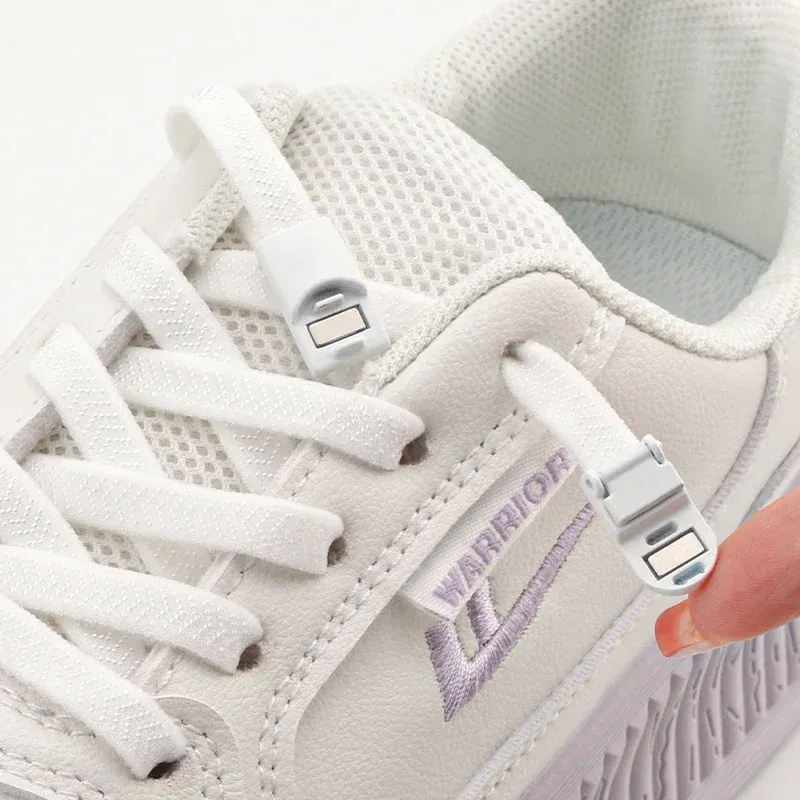 adidas gazelle silver green womens Hickies - No Tie Shoelaces For Adults Premium, Unisex, One Size fit All,  Grey Straps