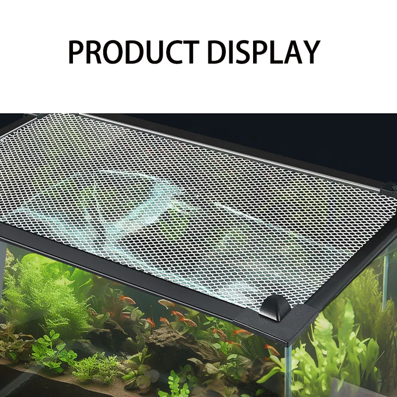 big net dividers for fish tanks 18Pcs Aquarium Tank Divider Plastic Egg Crate Aquarium Filter Bottom Tray Grid Isolation Board Partition Pane Separator Mixed Breeding Light Diffuser 24Pcs Sucker Clips Suction Cups,Black which is 10 Gallon Aquarium Divider: 3D