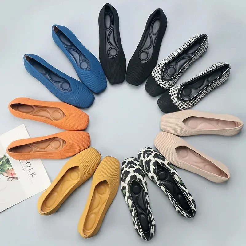 Bulk Barefoot Ballet Flats: Lightweight Knitted Comfort Shoes For