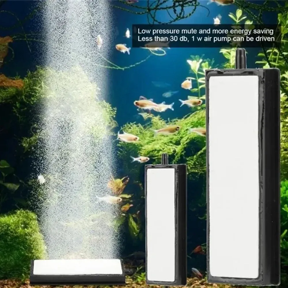 5 Pz 2/2.5/3/4/5cm Acquario Forma Rotonda Bolla D'aria Pietra Aerazione Aeratore Serbatoio Di Pesce Pompa Idroponica Piastra Di Ossigeno Accessori - Foto 2