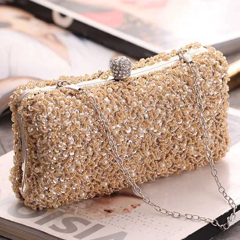 Women Handbag Evening Bags For Party Gift New Box Chain Shoulder Bag Ladies Fashion Gold Clutch Messenger 240903 From 36 38 DHgate