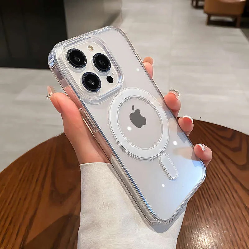 Phone For Computer Cover Magnetic Transparent Wireless Charging Case For IPhone | DHgate