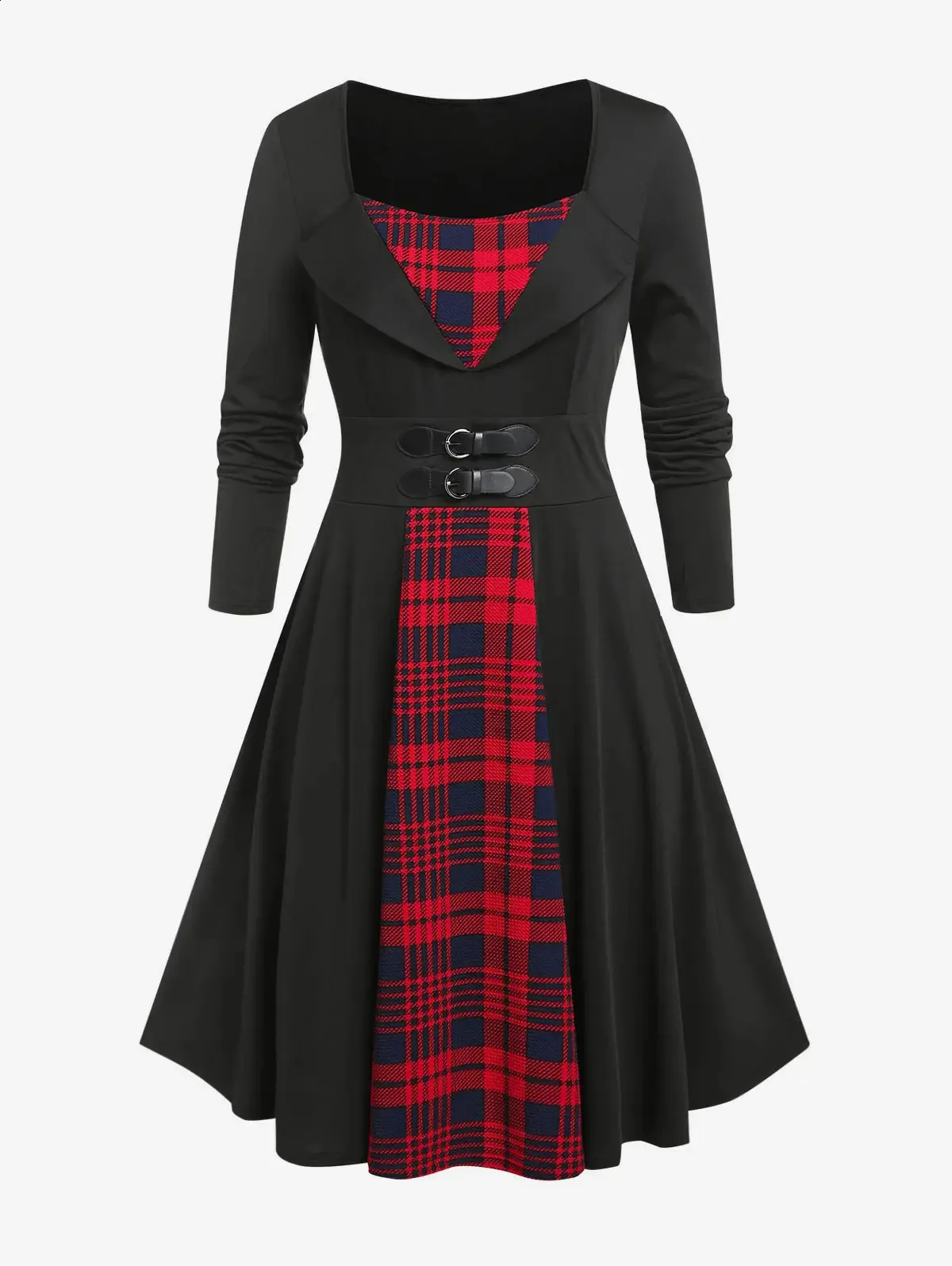 Rose Colored Plus Size Retro Plain Dress For Womens... From Domainstore,  $19.24 | DHgate.Com
