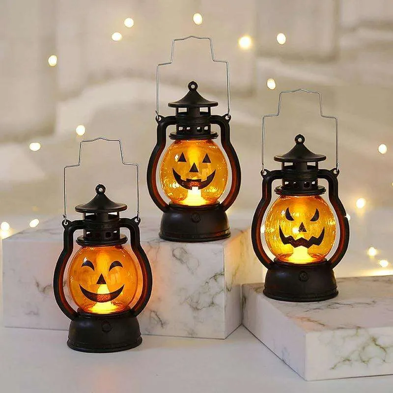 12 Lanternes Citrouille LED Halloween – Bougies Artificielles, Piles Incluses, Décor De Table Festif - 10