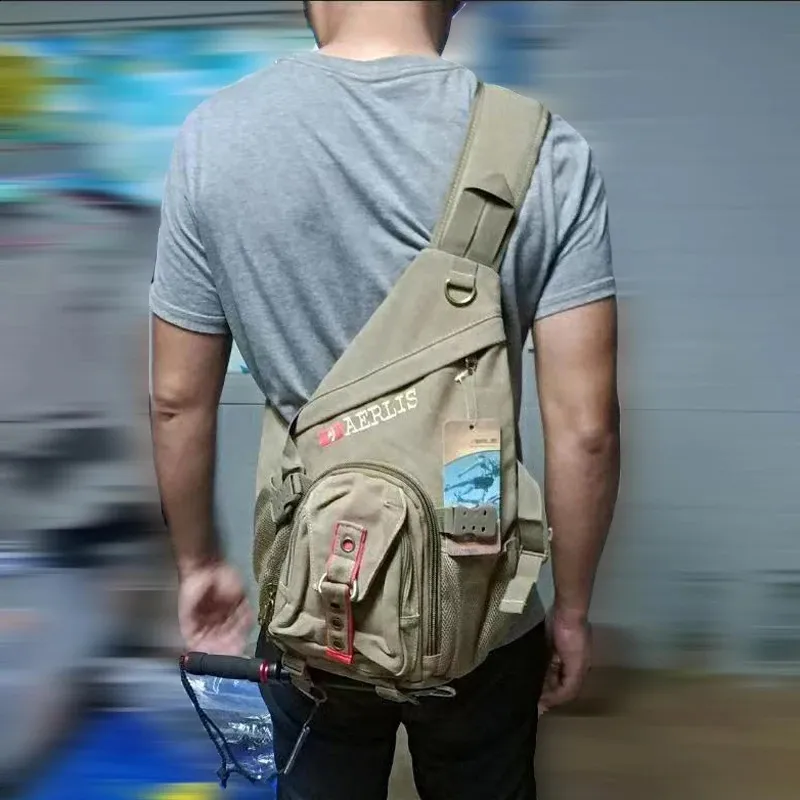 Sac messager en toile vintage pour hommes, sacs à bandoulière
