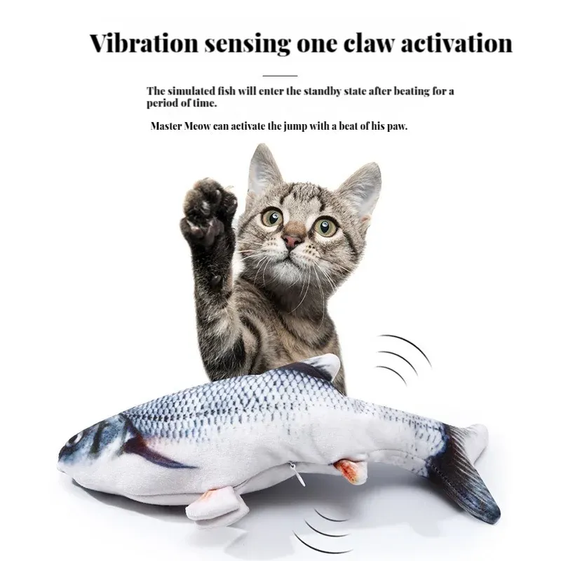 Electric Cat Toy Fish Pet Cat Toys Simulation Fish Swing Kitten Dance Fish  Toy USB Charging from Dhgate Others Cat Toys - price 14.25
