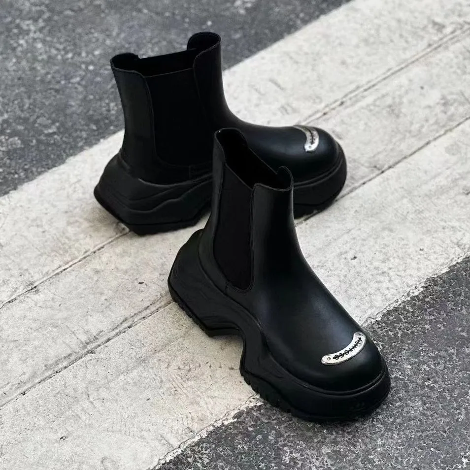 Designer New Platform Shoes Women Boots Round Toe... From Dh4431083 ...