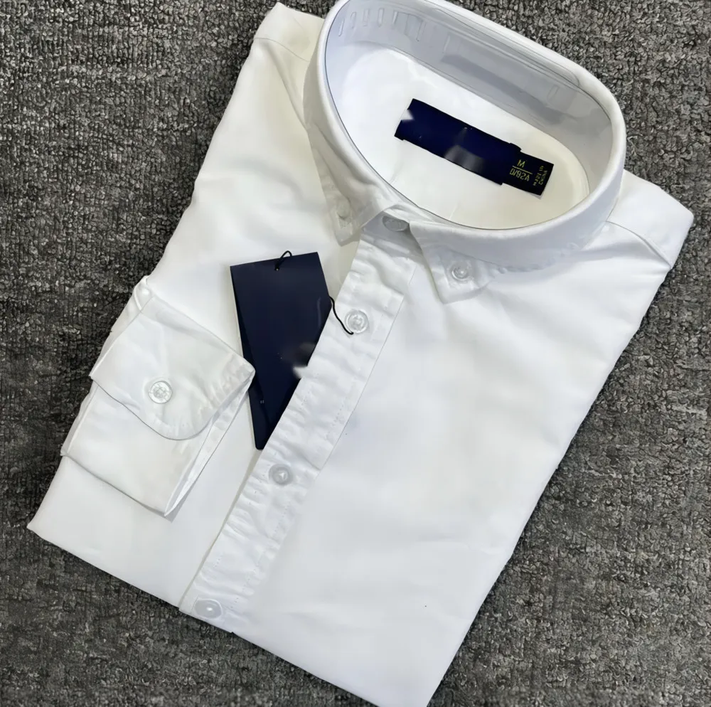 Mens Long Sleeve Polo Shirt Casual Business Style For Autumn