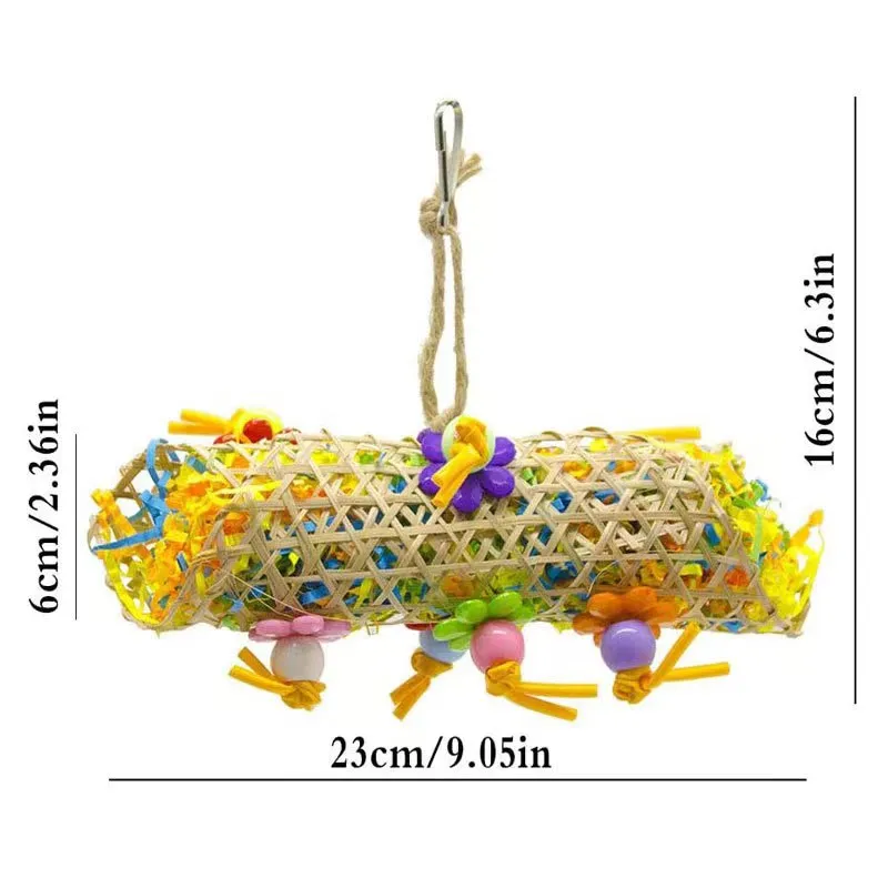 Picture of Colorful Parrot Toy Set - 2/3 Pack Hanging Shredder Foraging Cage ...