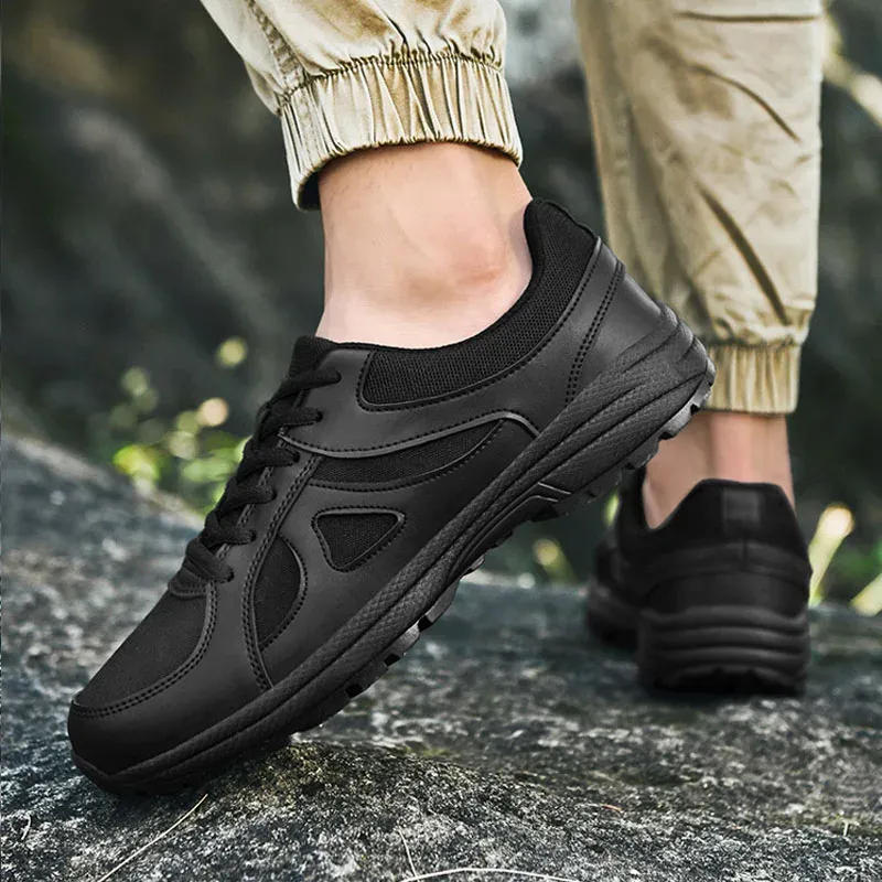 Couples With Matching Shoes Knitted Mesh Sneakers Lightweight Leather  Casual Sports Shoes for Men Women, Non-Slip Wear-Resistant Work Shoes