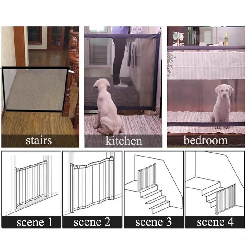 Wholesale Retractable Nylon Mesh Pet Barrier Of Entry For Indoor Outdoor Use Secure Baby Gate And Separation Guard With Isolated Fence For Baby Safety From Dh911752229 12.42 DHgate.Com