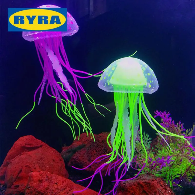 Luminous Jellyfish Aquarium Decoration Realistic Swim Effect