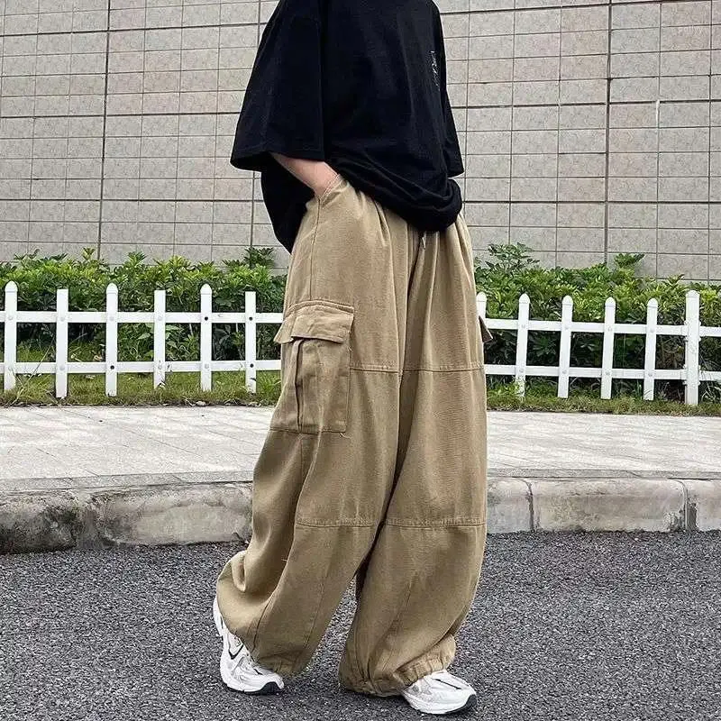 Harajuku Street Cargo Baggy Cargo Pants Men Japanese Fashion Casual High  Straight Tube Loose Tide Hong Kong Style Retro Wide Leg Pant From Pollyy,  $26.71 | DHgate.Com