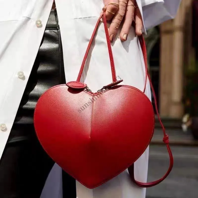 Gril Peach Heart Shaped Genuine Leather Coeur Mango Shoulder Bag Luxury Designer Crossbody Messenger For Women Slim Purses And Handbags With Phone Pocket Perfect For Parties 2822 From Sunshinelove03 3...