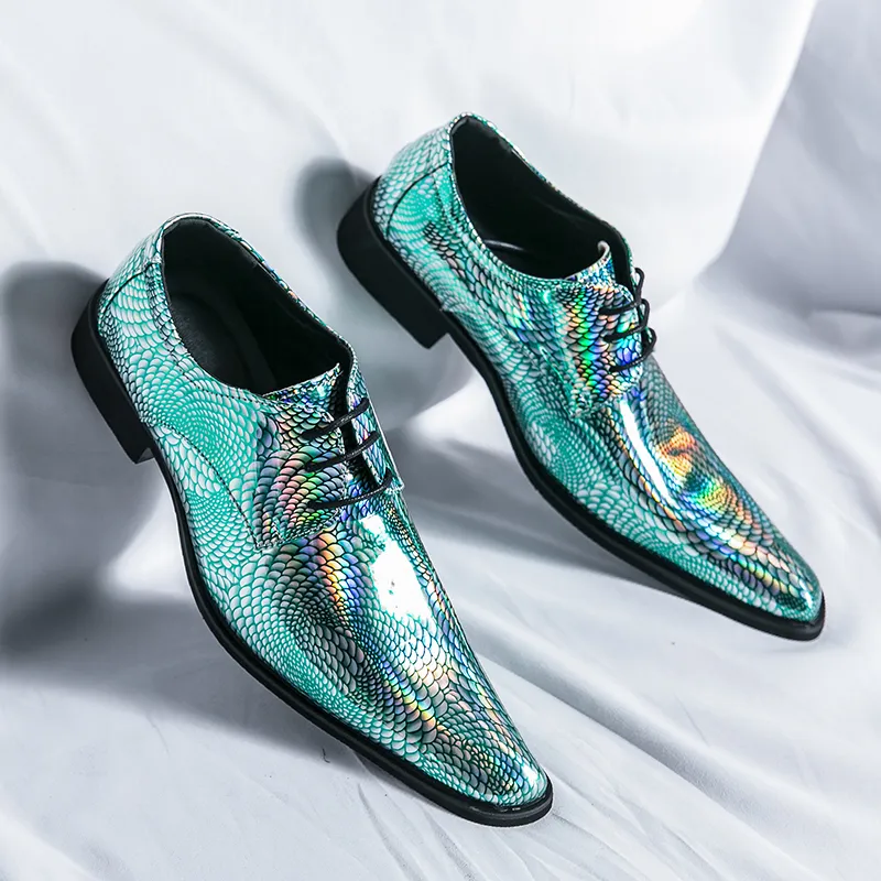 Men's Premium Patent Leather Pointed Shoes: Shiny Dress & Wedding Flats.  Shop Now! from Dhgate Casual Shoes - price 82.42