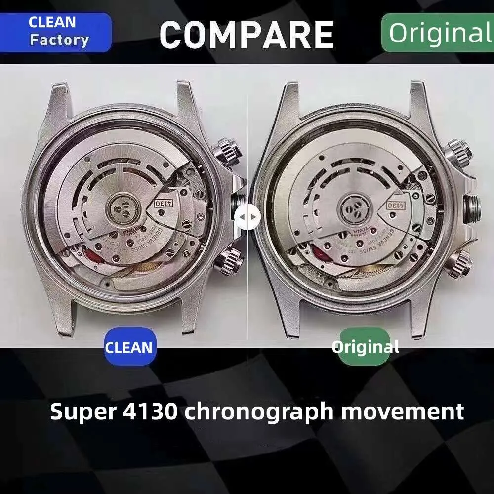 CLEAN Genuine Factory V3 116500 Panda Chronograph Watch with