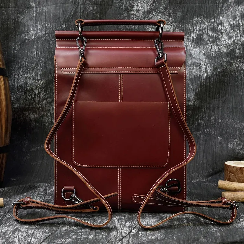 Women Genuine Leather Backpack for Female High Quality Cow Leather Bagpacks Ladi Cow Women Backpack Ladies Travel Girls Shoulder School Bag  main image 2