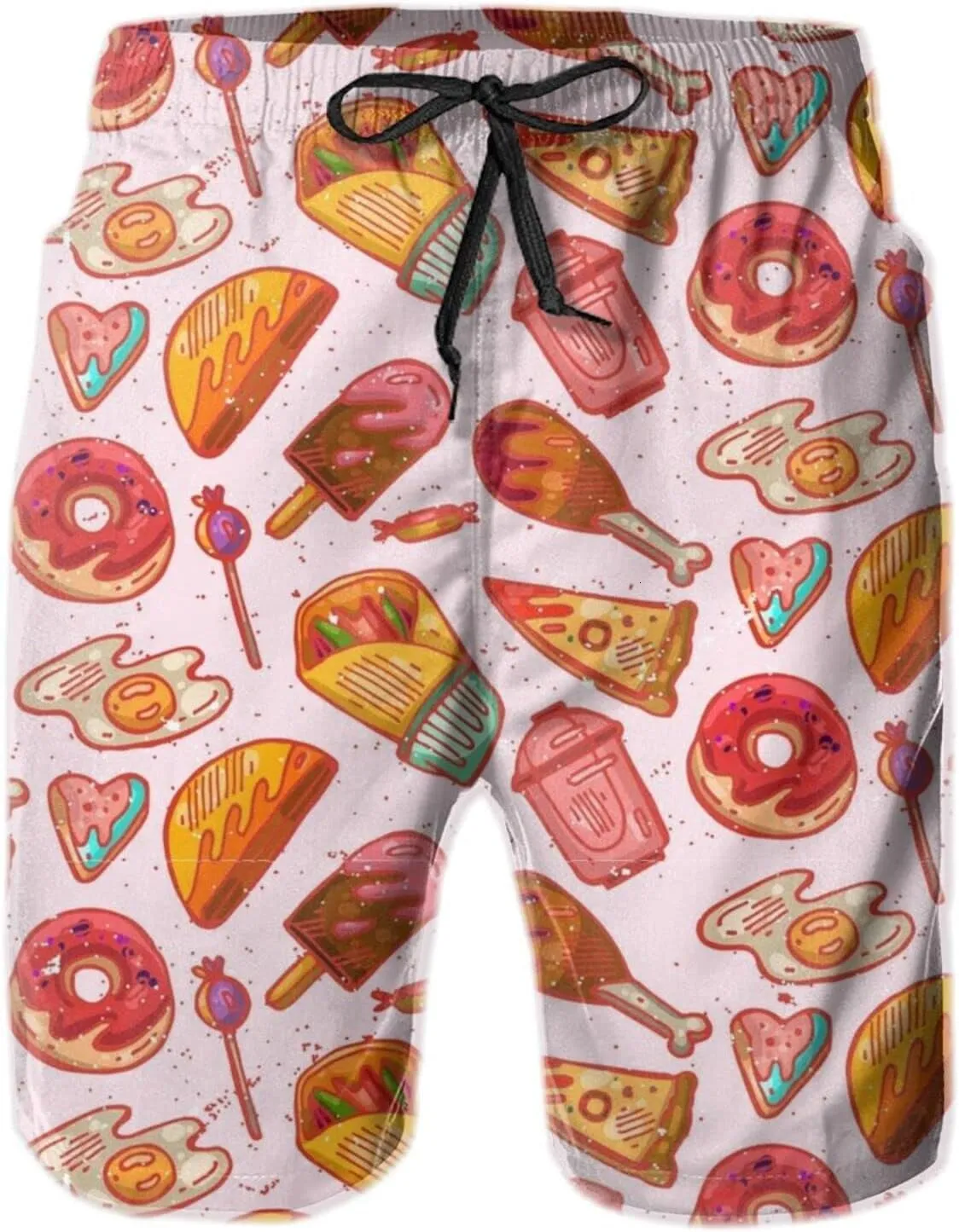 Quick Dry 3D Printed Mens Donut Swim Trunks Burrito Pizza Donut Beach Board Shorts Swimwear From Cloch shopping 11.11 DHgate.Com