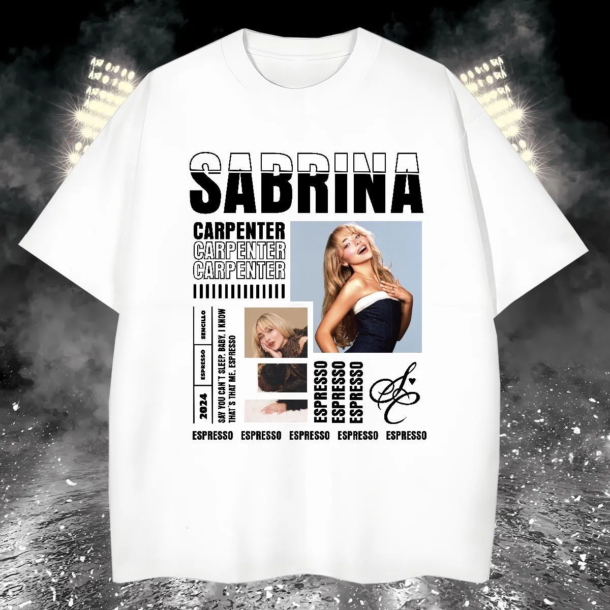 Classic SABRINA CARPENTER Men Hip Hop T Shirts 100% Cotton 230g