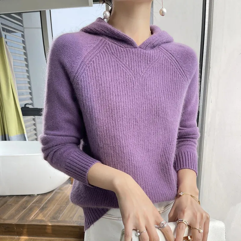 Suéter De Cachemira 100% Lana Merina Para Mujer, Suéter De
