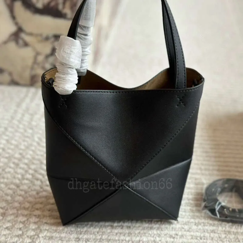 2024 Fashionable Deformable Womens Black Leather Slouch Bag Puzzle Design Large Capacity Soft Leather Material For Shopping From Dhgatefashion77 52.9 DHgate.Com