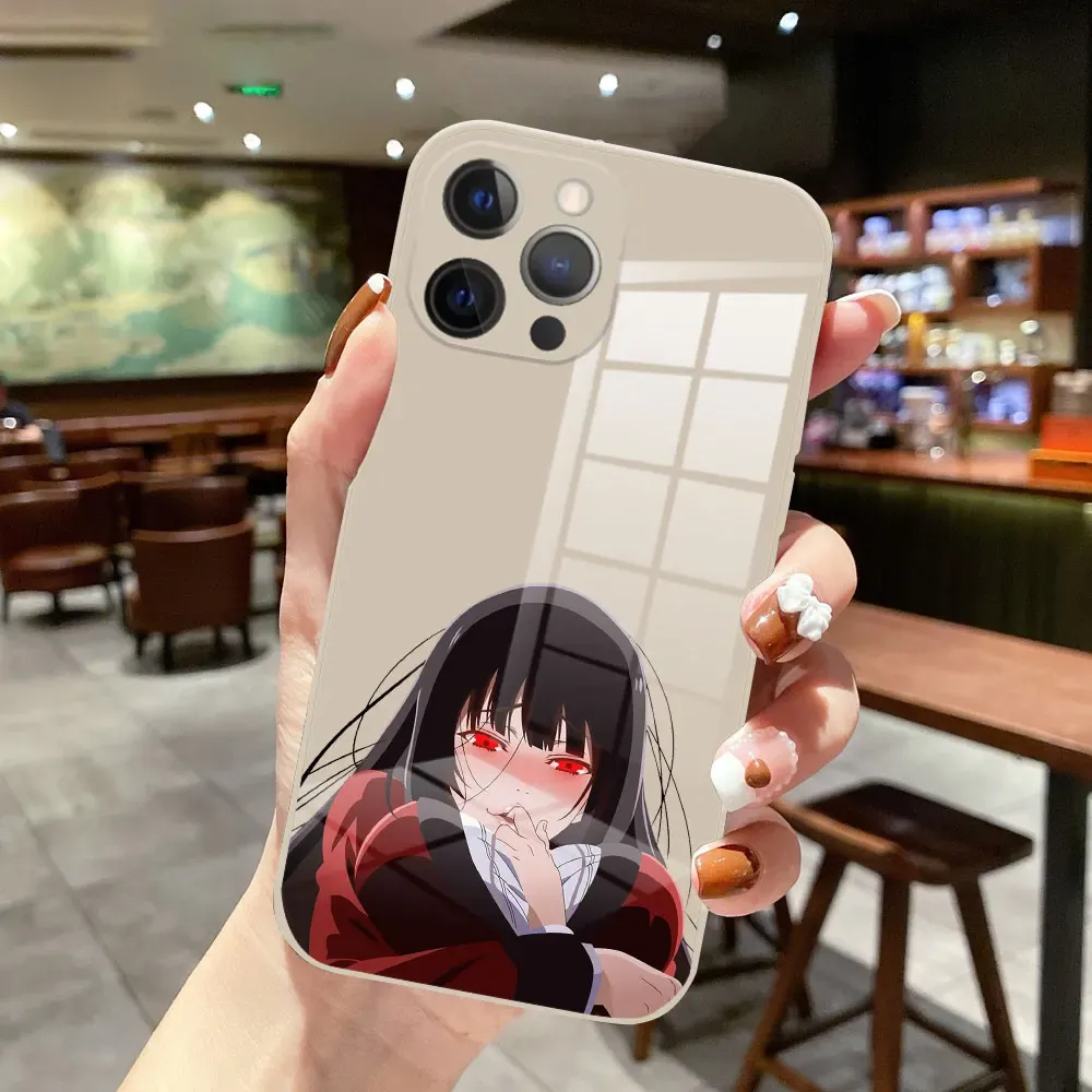 iPhone - yumiko Kakegurui Jabami Yumeko Glass Silicone Phone Case - iPhone