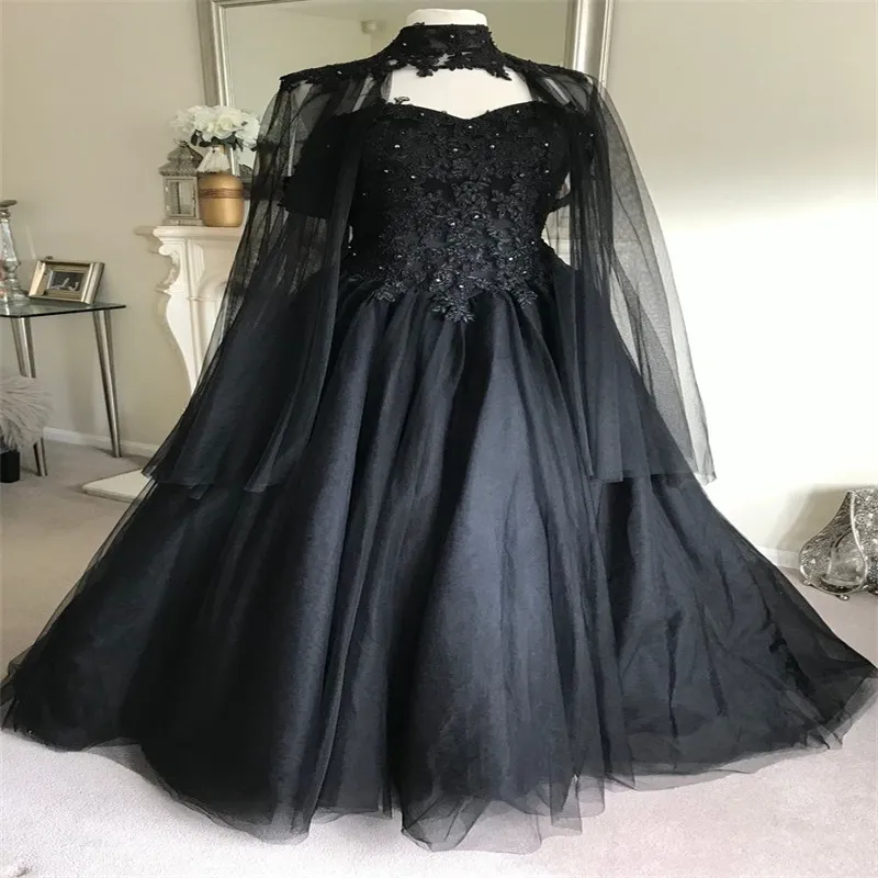 Gothic Black Wedding Dresses With Cape Alternative Medieval Fantasy Country Gown | eBay Gothic Black Wedding Dresses With Cape Alternative Medieval Fantasy Country Gown | eBay