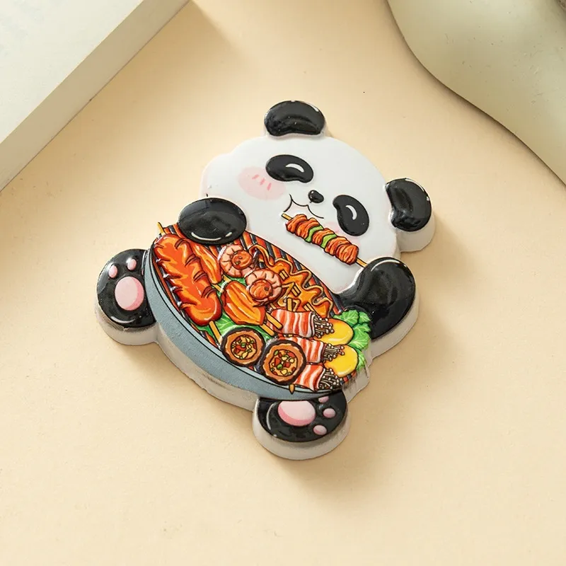 Panda Chengdu Sichuan China Magnete da frigorifero souvenir da viaggio