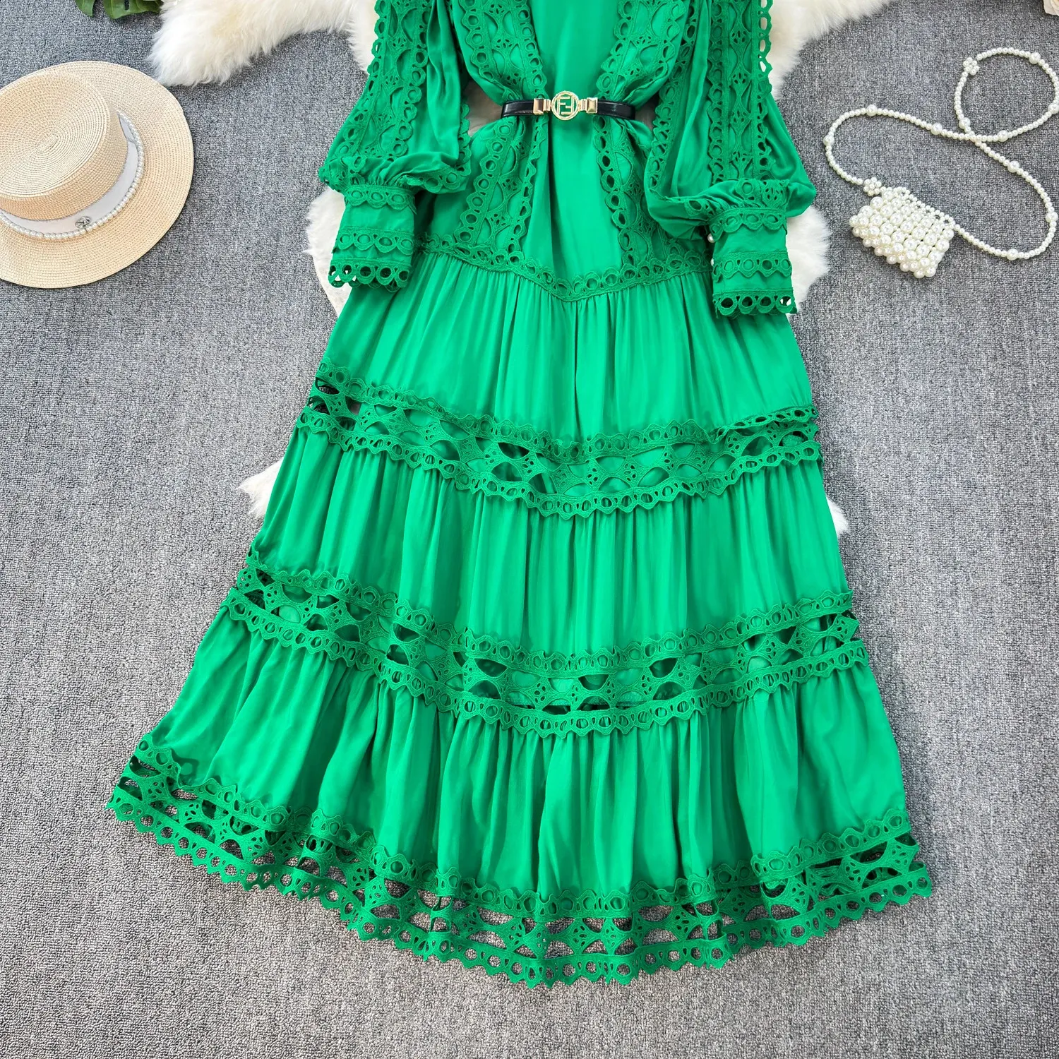 【送料&関税込】ChloAC Crochet Tank Dress DHgate.com:Womens Crochet Lace Hollow O-Neck Tank Dress with