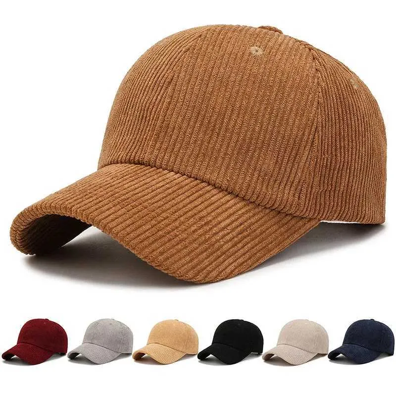 W240903 Corduroy Baseball Caps Adjustable Unisex... From  display picture 1