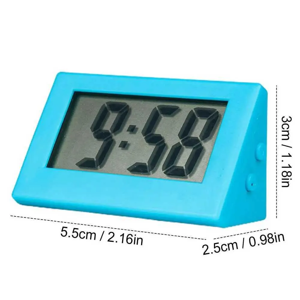 Mini LCD Digital Clock Bedroom Simple Small Electronic Watch Portable ...