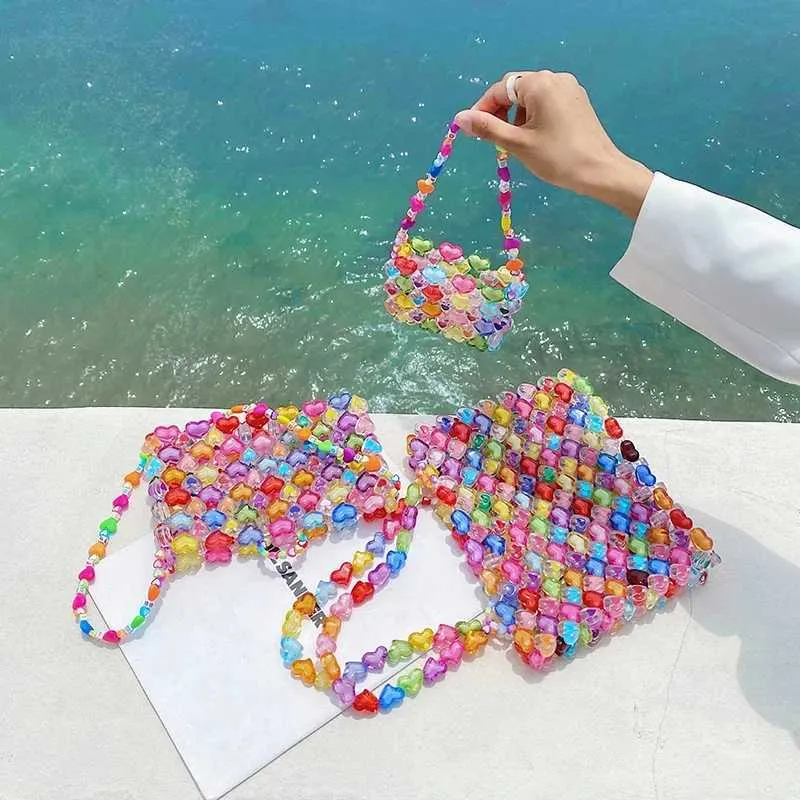 Heart Shaped How To Make Bead Purse Step By Step Heart Shaped