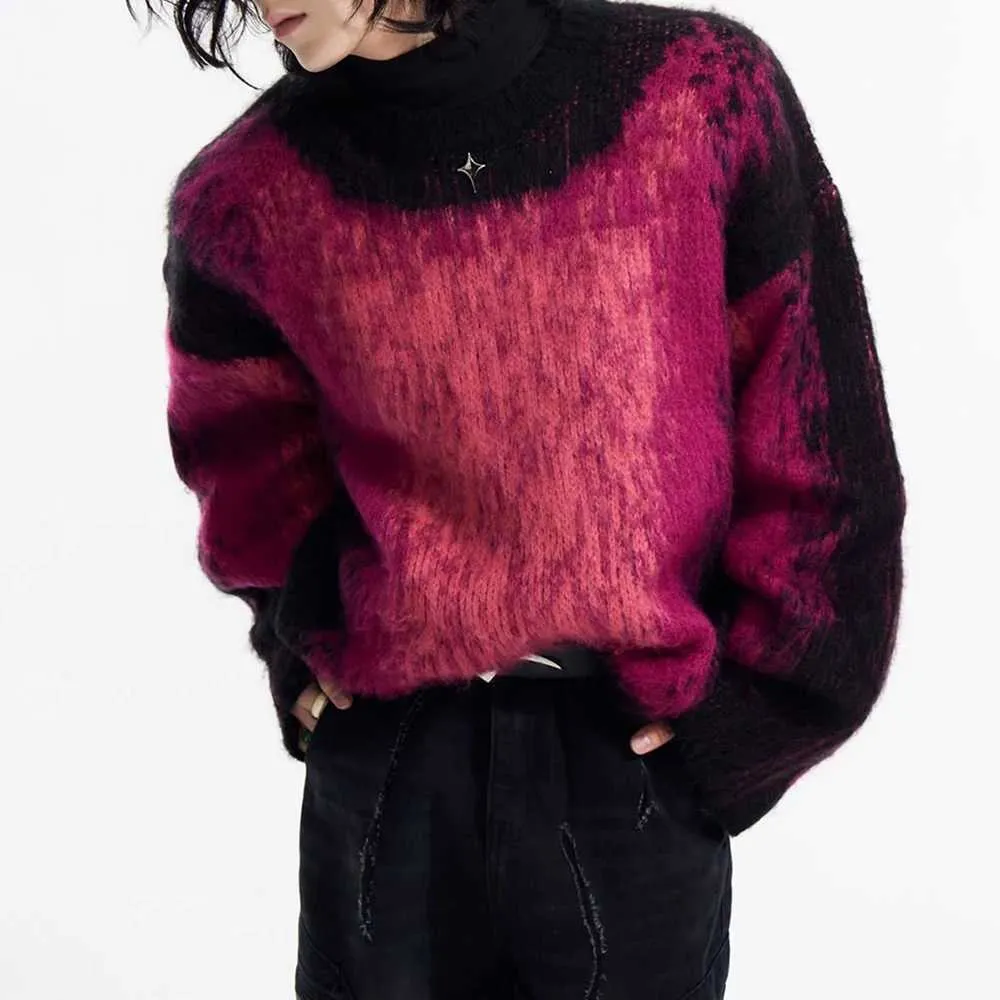 Genderless Sweaters Gradient Knit Sweater: Mens Autumn Winter Fashion Jacket - Essential ...