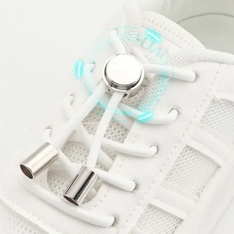 Elastic Shoe Laces: No Tie Convenience! Premium Quality Athletic ...