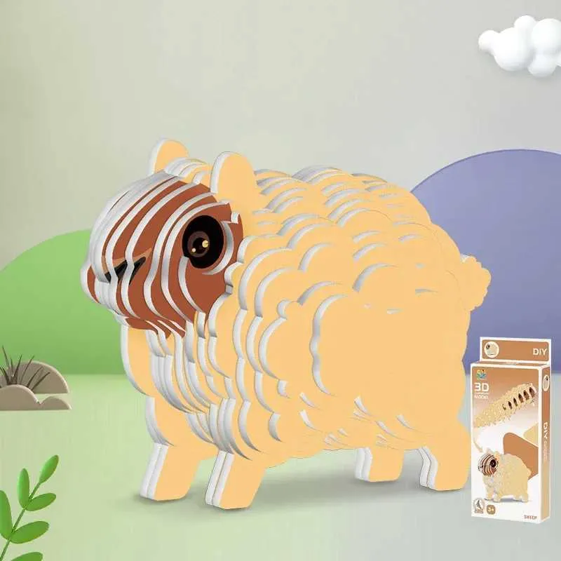 Animal Puzzle Games: Sheep 3D Paper Puzzle,... From Innovation_workshop ...