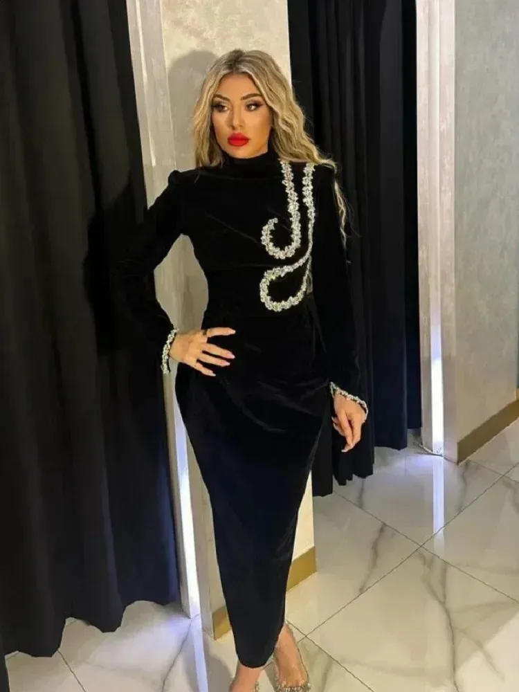 Black Ultra-Thin Bead Long Sleeve Bandage Dress with Long Skirt - Womens Formal Evening Party Wear from Dhgate Basic & Casual Dresses - price 175.48 Black Ultra-Thin Bead Long Sleeve Bandage Dress with Long Skirt - Womens Formal Evening Party Wear from Dhgate Basic & Casual Dresses - price 175.48