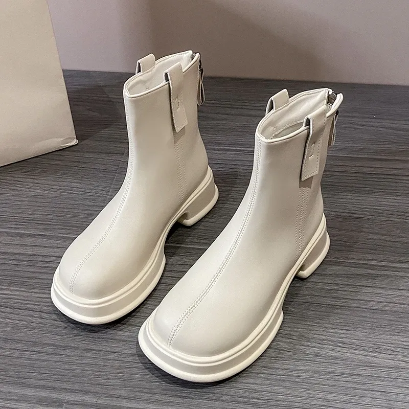 靴 Llife SLIGHT SQUARE ZIP BOOTS 43 28cm Llife SLIGHT SQUARE ZIP BOOTS size43
