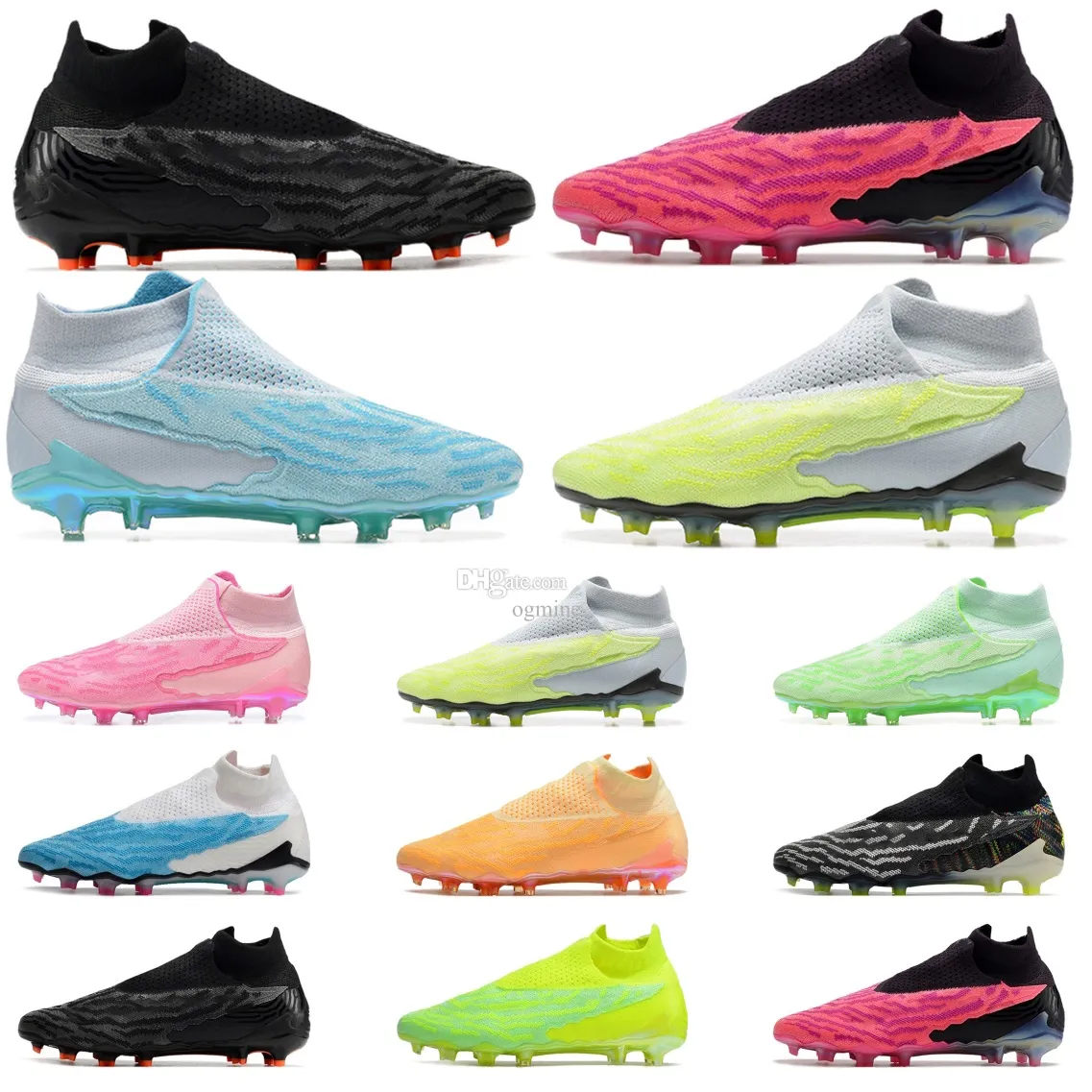 DHgate.com:GX Elite DF Knitted Laceless Soccer Cleats for Men - Ultimate Comfort with Foldable