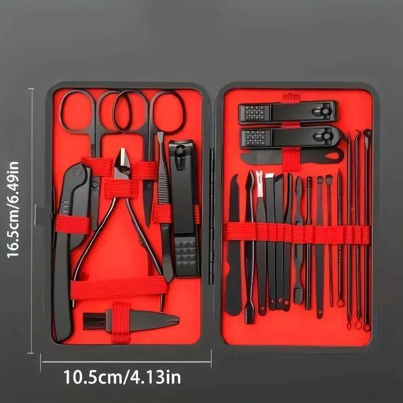 Nagelknipser-Set 2-teilig Aus Edelstahl – Für Finger- & Zehennägel, Mit Reise-Etui