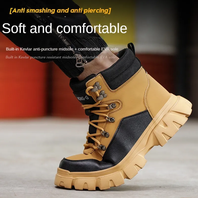 Stivali Da Lavoro Impermeabili Con Punta In Acciaio, Resistente