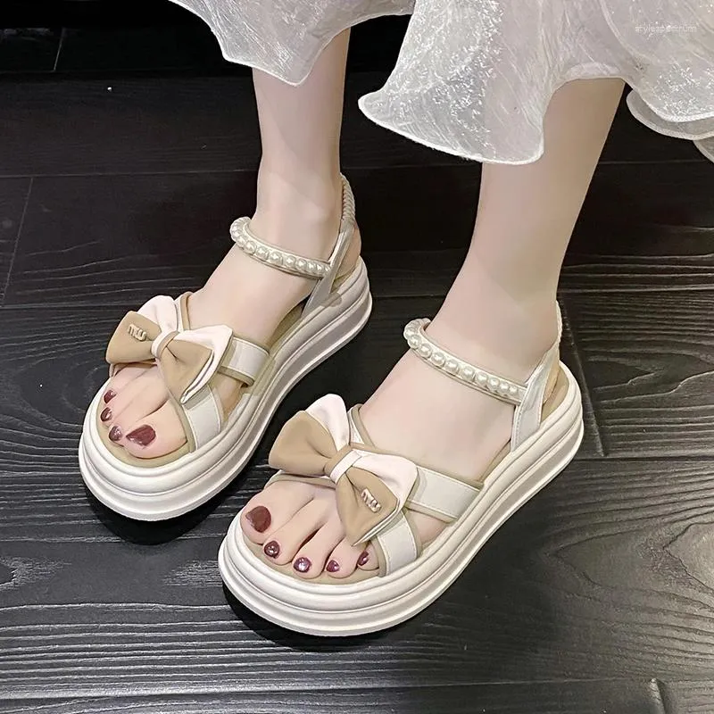靴 BOW PLATFORM SANDALS Amazon.com | ZIXSAA Raffia Platform Sandals for Women, Bow