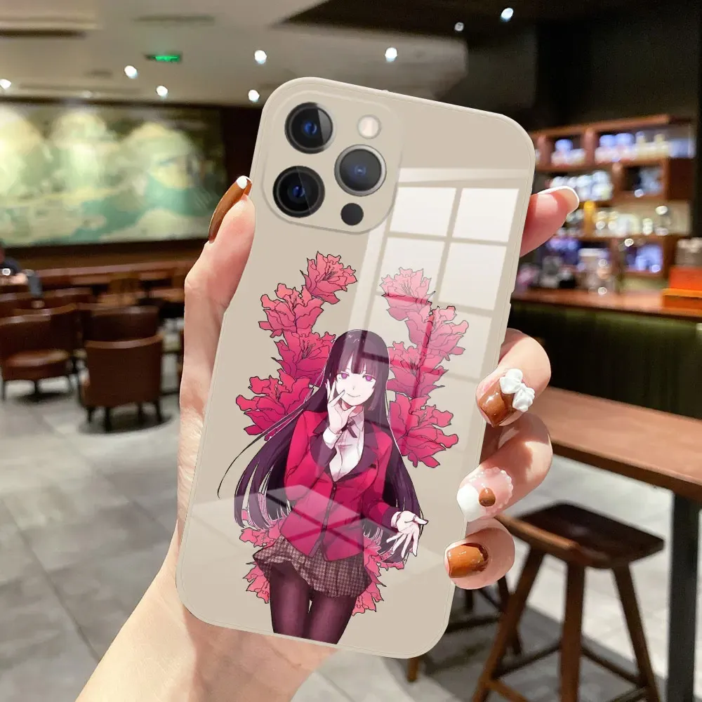 iPhone - yumiko Kakegurui Jabami Yumeko Glass Silicone Phone Case - iPhone