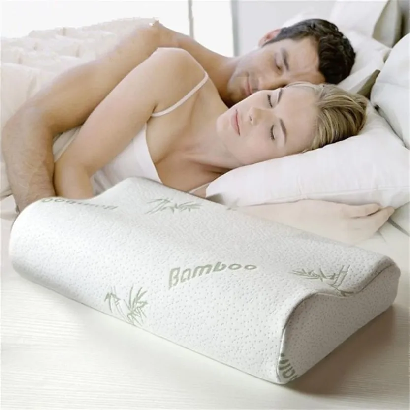 Bamboo memory foam neck pillow discount